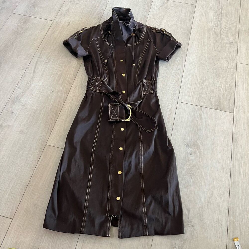 Cache zip up body con dress size 2